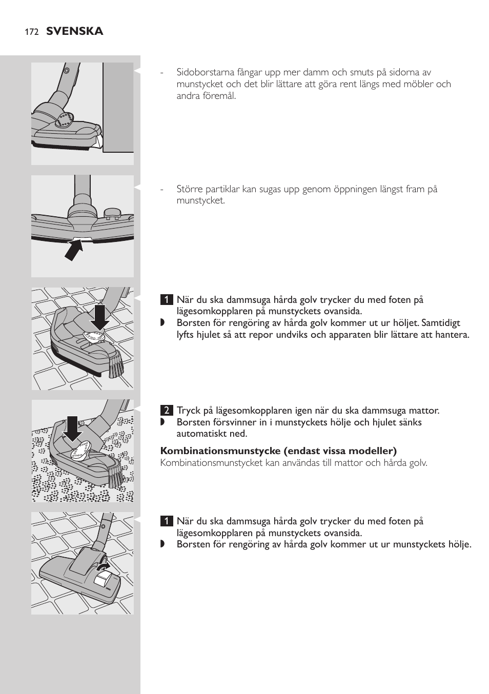 Philips Aspirador con bolsa User Manual | Page 172 / 198