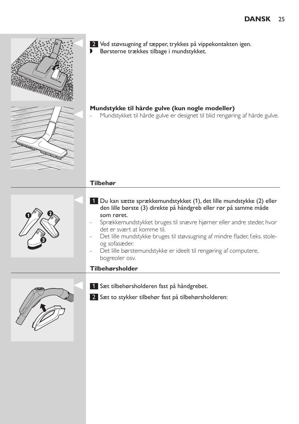 Philips Aspirador con bolsa User Manual | Page 25 / 198