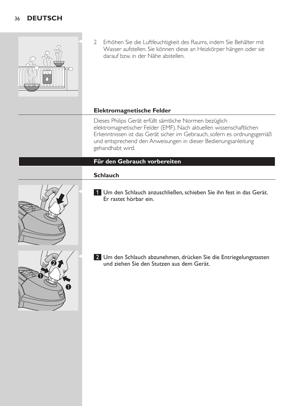 Philips Aspirador con bolsa User Manual | Page 36 / 198