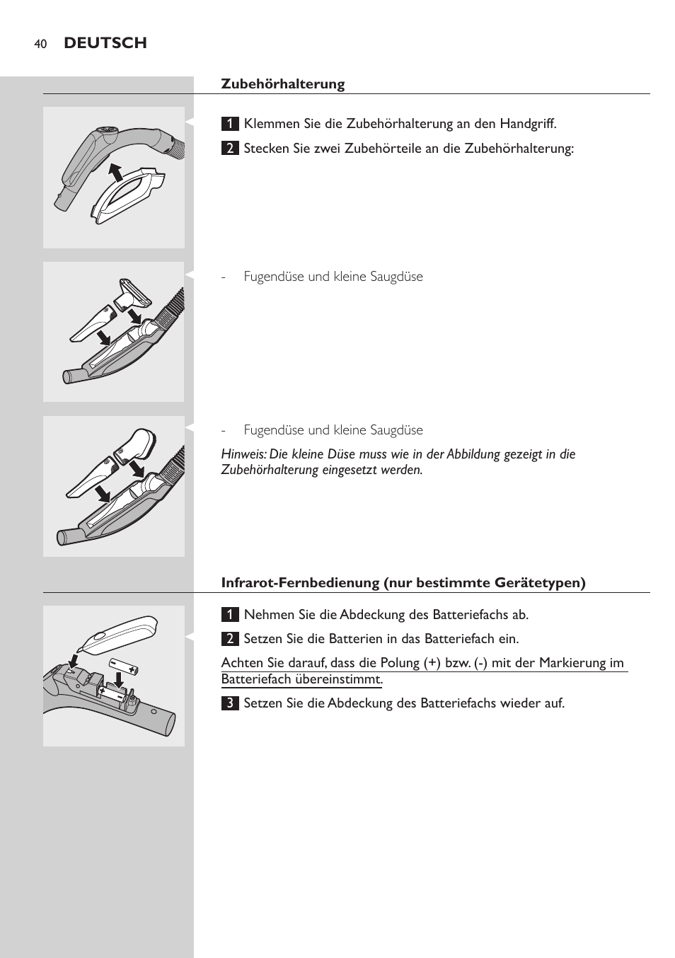 Philips Aspirador con bolsa User Manual | Page 40 / 198