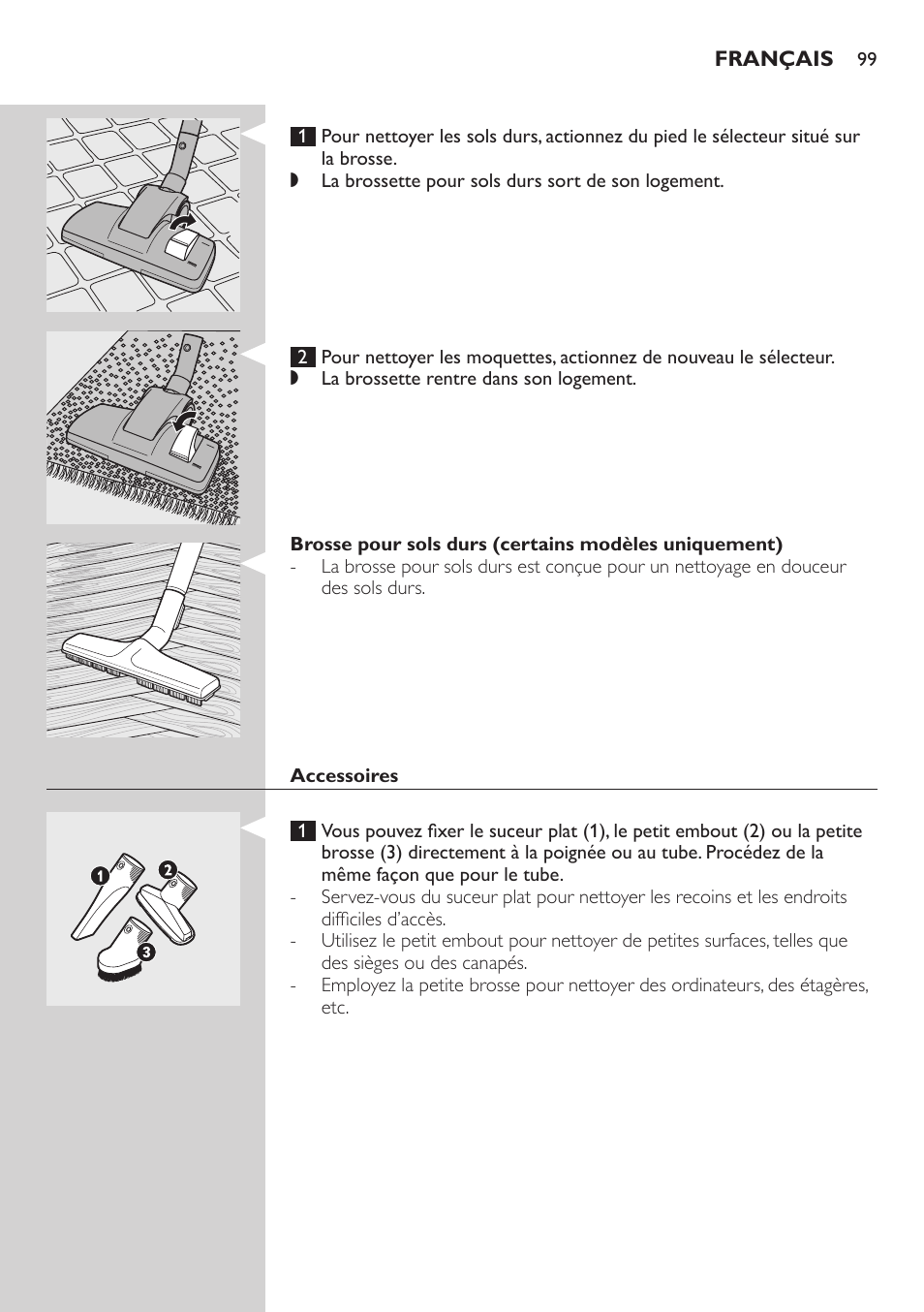 Philips Aspirador con bolsa User Manual | Page 99 / 198