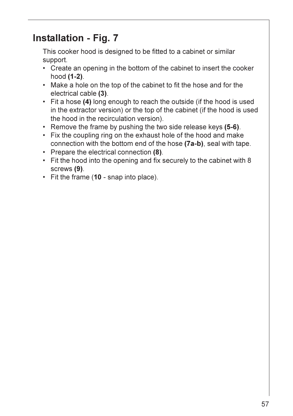 Installation - fig. 7 | AEG DL 7275 User Manual | Page 14 / 16