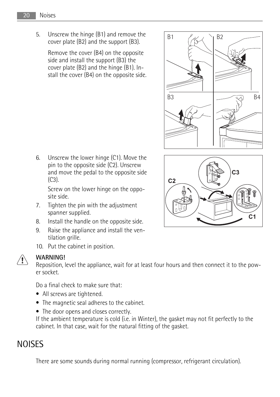 Noises | AEG A72900GNX0 User Manual | Page 20 / 24