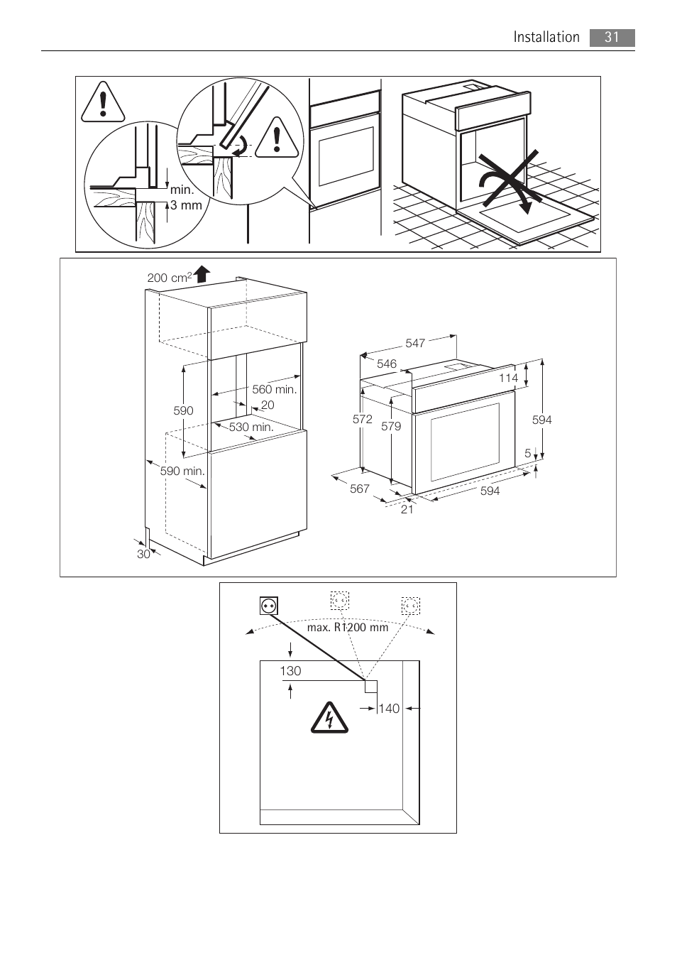Installation 31 | AEG BP5003021 User Manual | Page 31 / 36