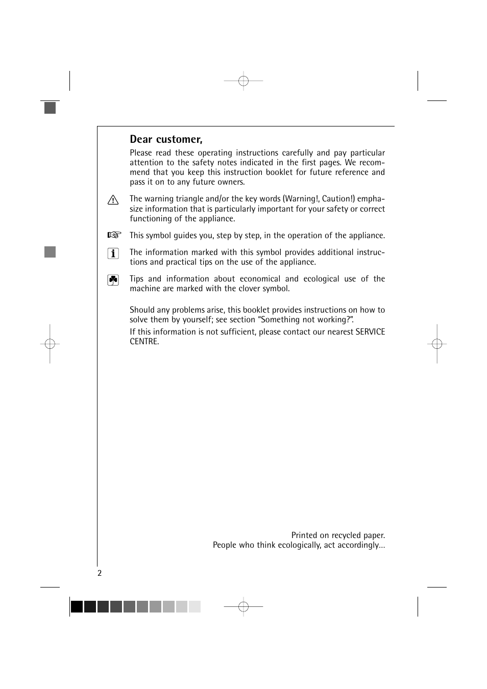 Dear customer | AEG LAVAMAT 12710 User Manual | Page 2 / 49