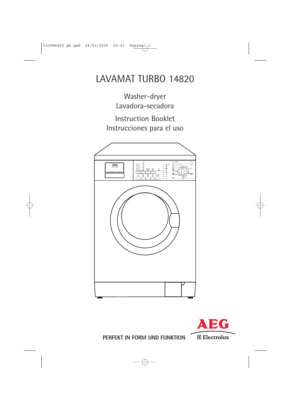 AEG LAVAMAT TURBO 14820 User Manual | 50 pages