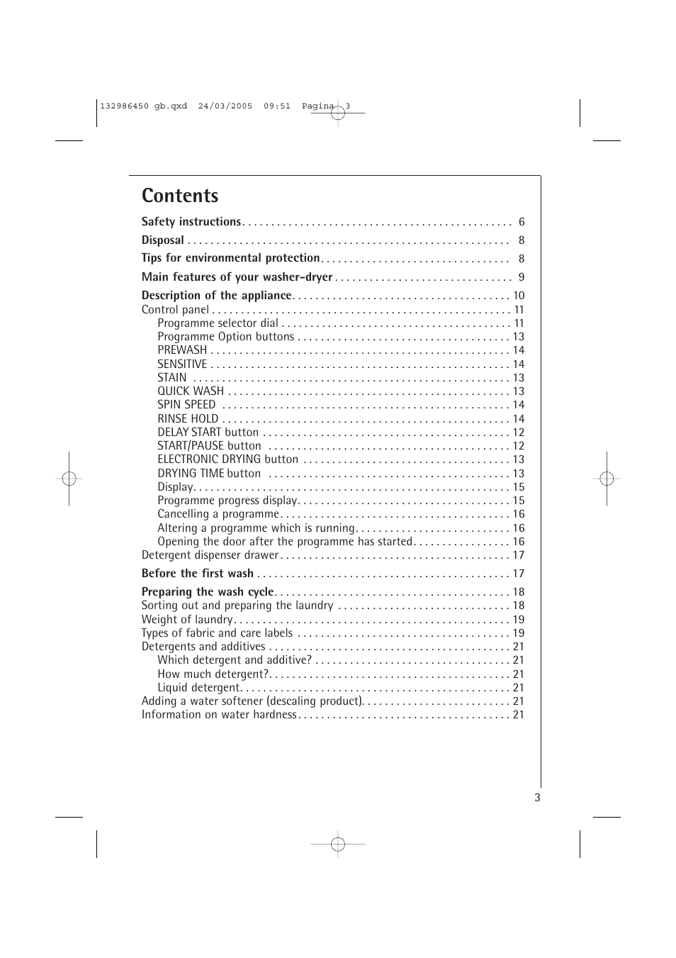 AEG LAVAMAT TURBO 14820 User Manual | Page 3 / 50