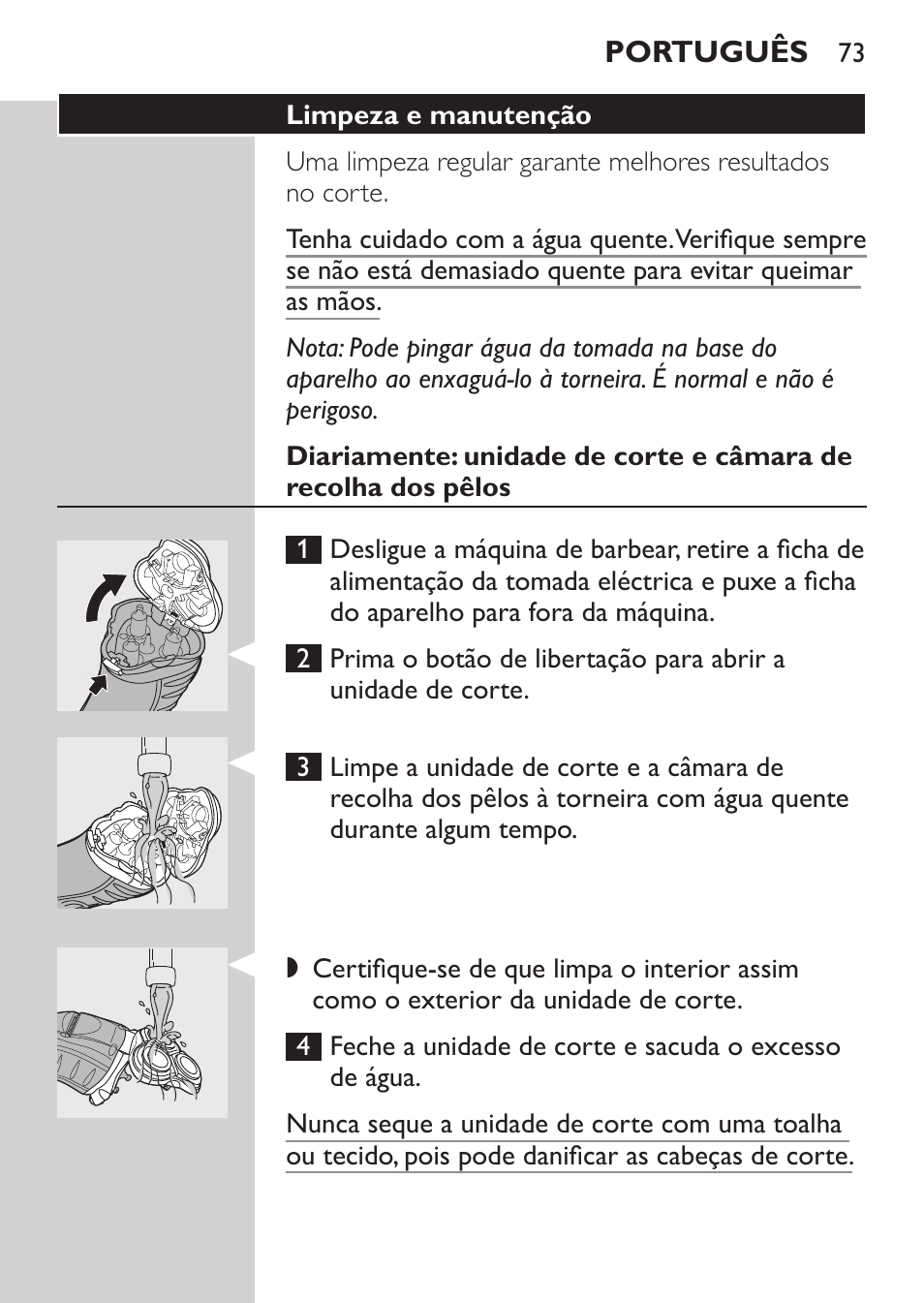 Philips Afeitadora eléctrica User Manual | Page 71 / 88