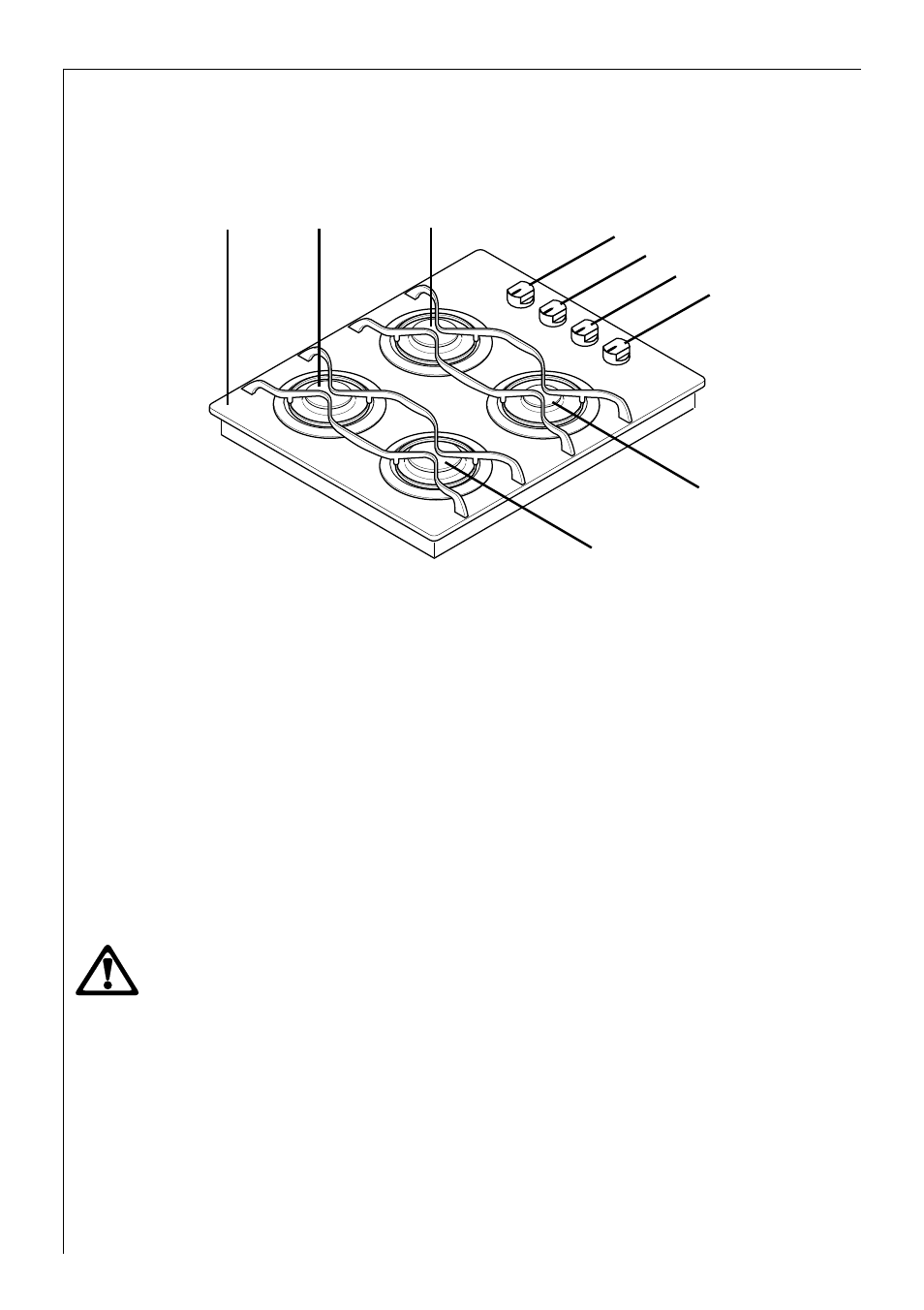 Description of the hob | AEG GAS HOB 84602 G User Manual | Page 6 / 26