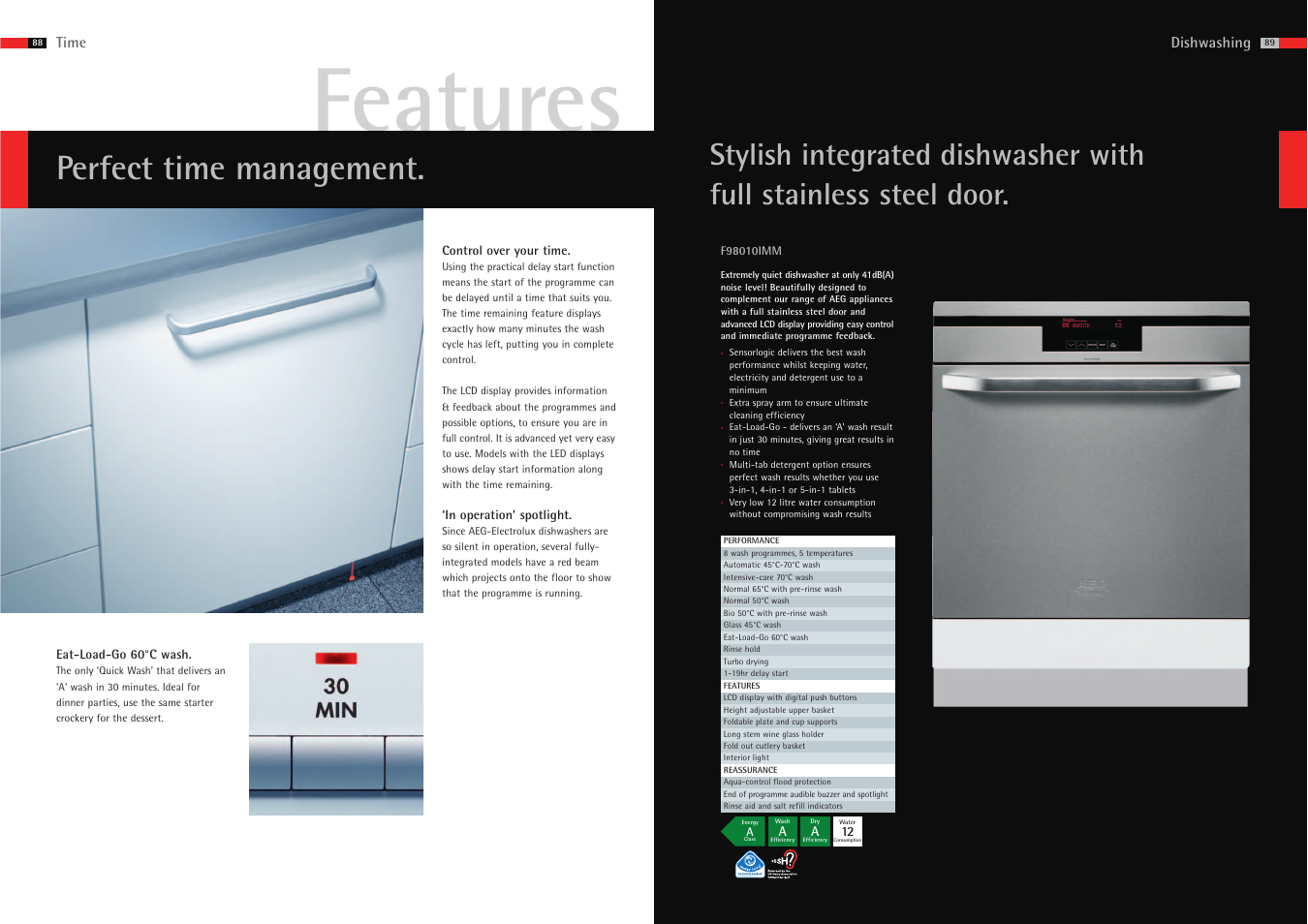 Features, Perfect time management | AEG 83 User Manual | Page 4 / 7