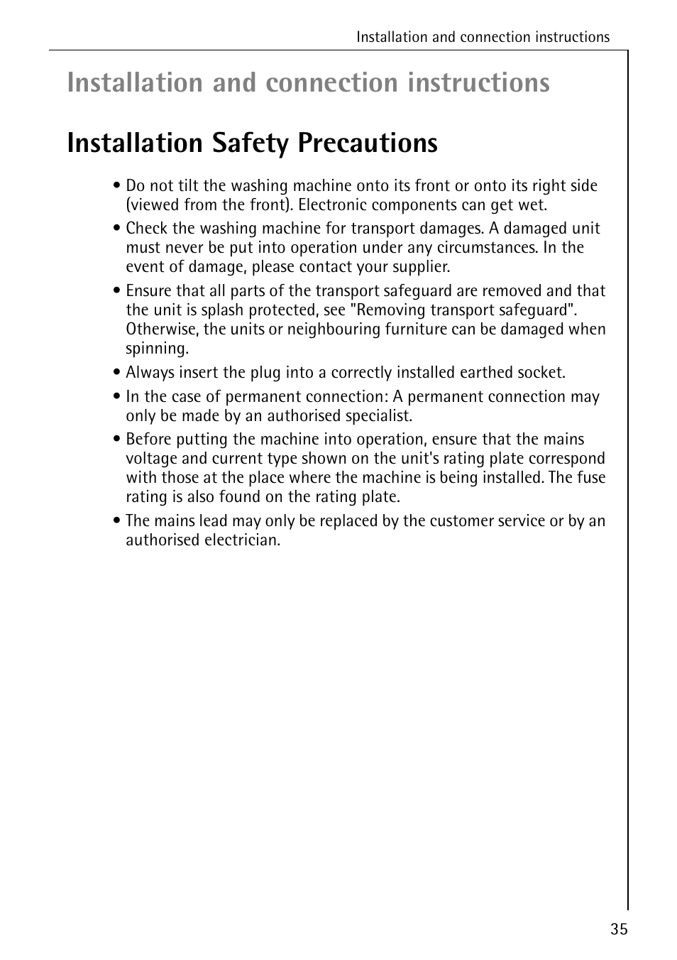 AEG LAVAMAT W 730 User Manual | Page 35 / 52