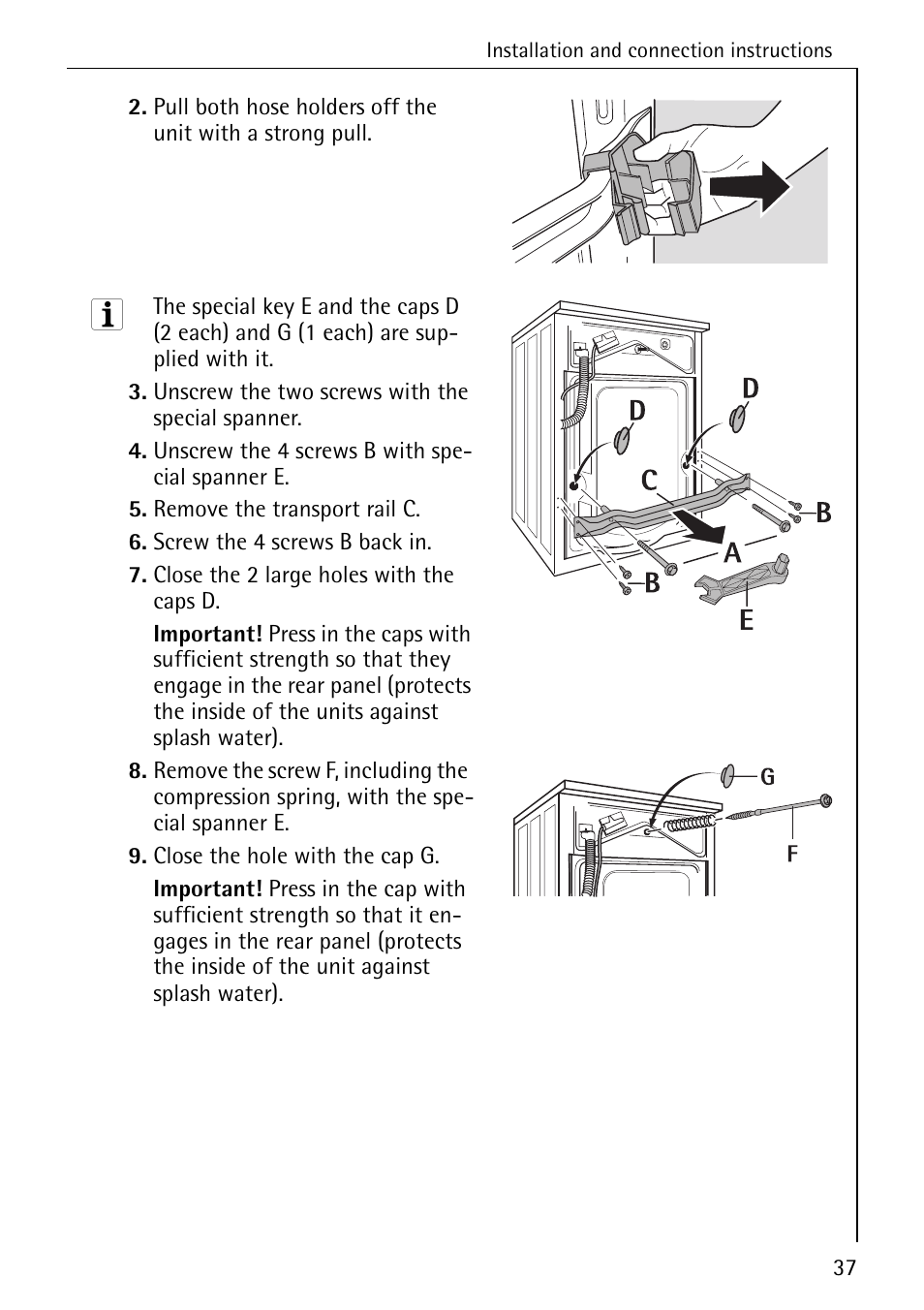 AEG LAVAMAT W 730 User Manual | Page 37 / 52