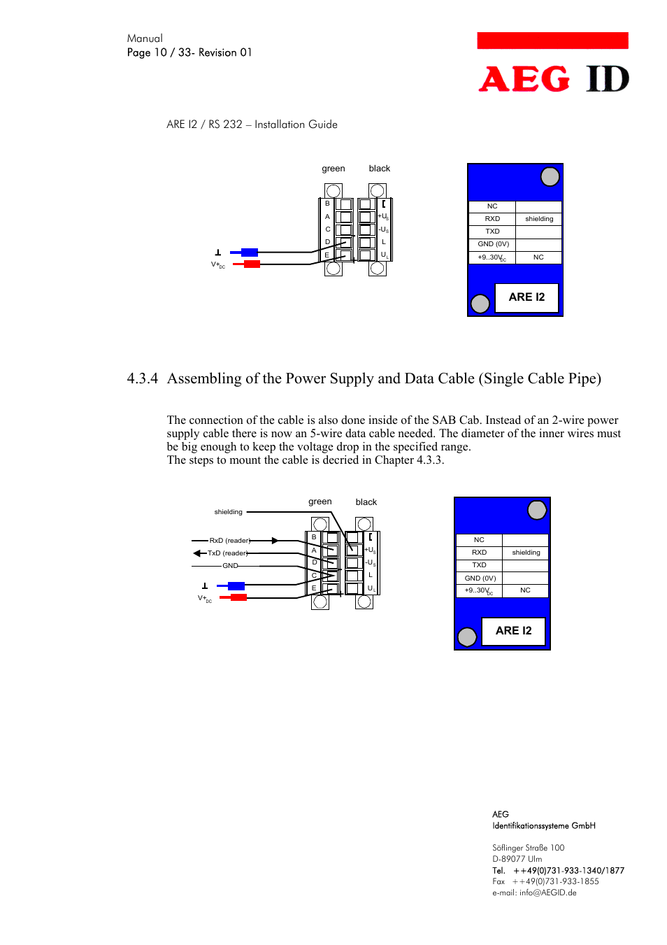 Are i2 | AEG COMPACT READER ARE I2 User Manual | Page 10 / 33