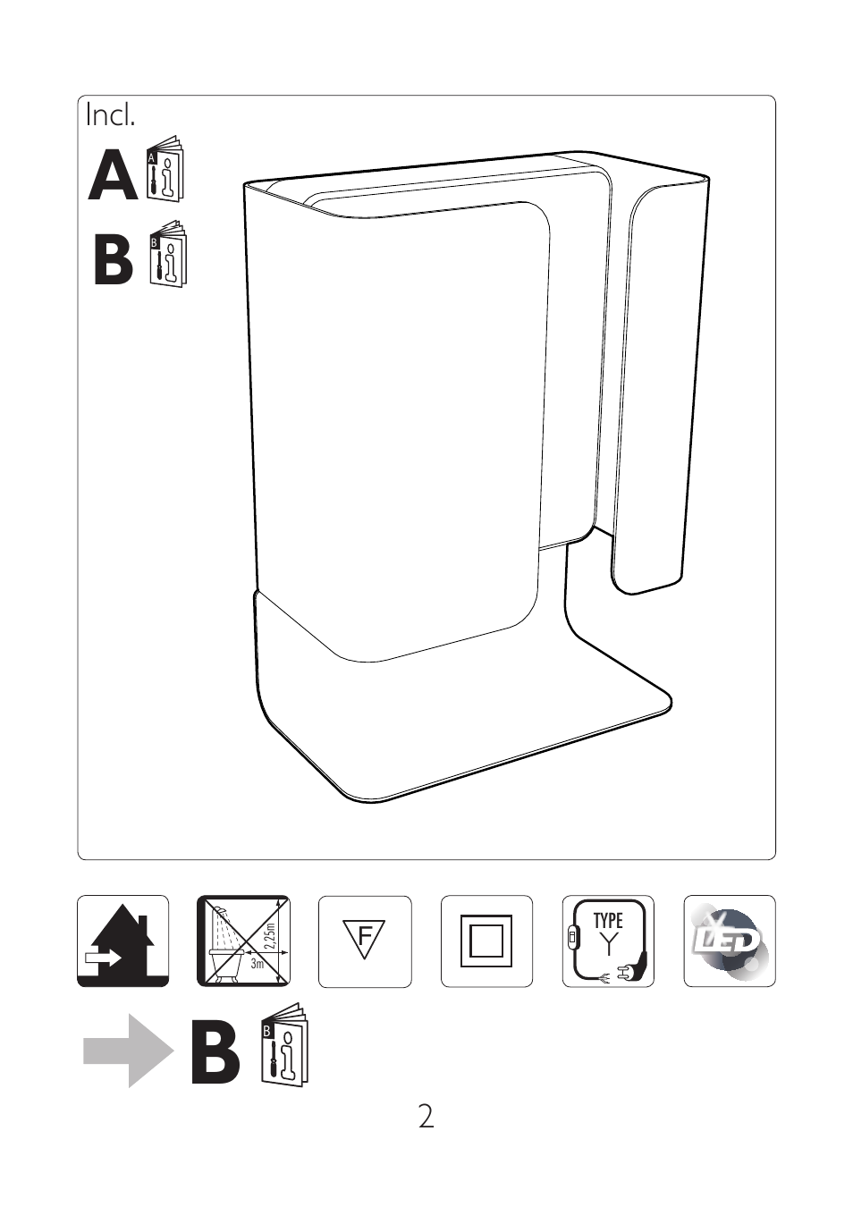 B fi | Philips Ledino Lámpara de mesa User Manual | Page 2 / 4
