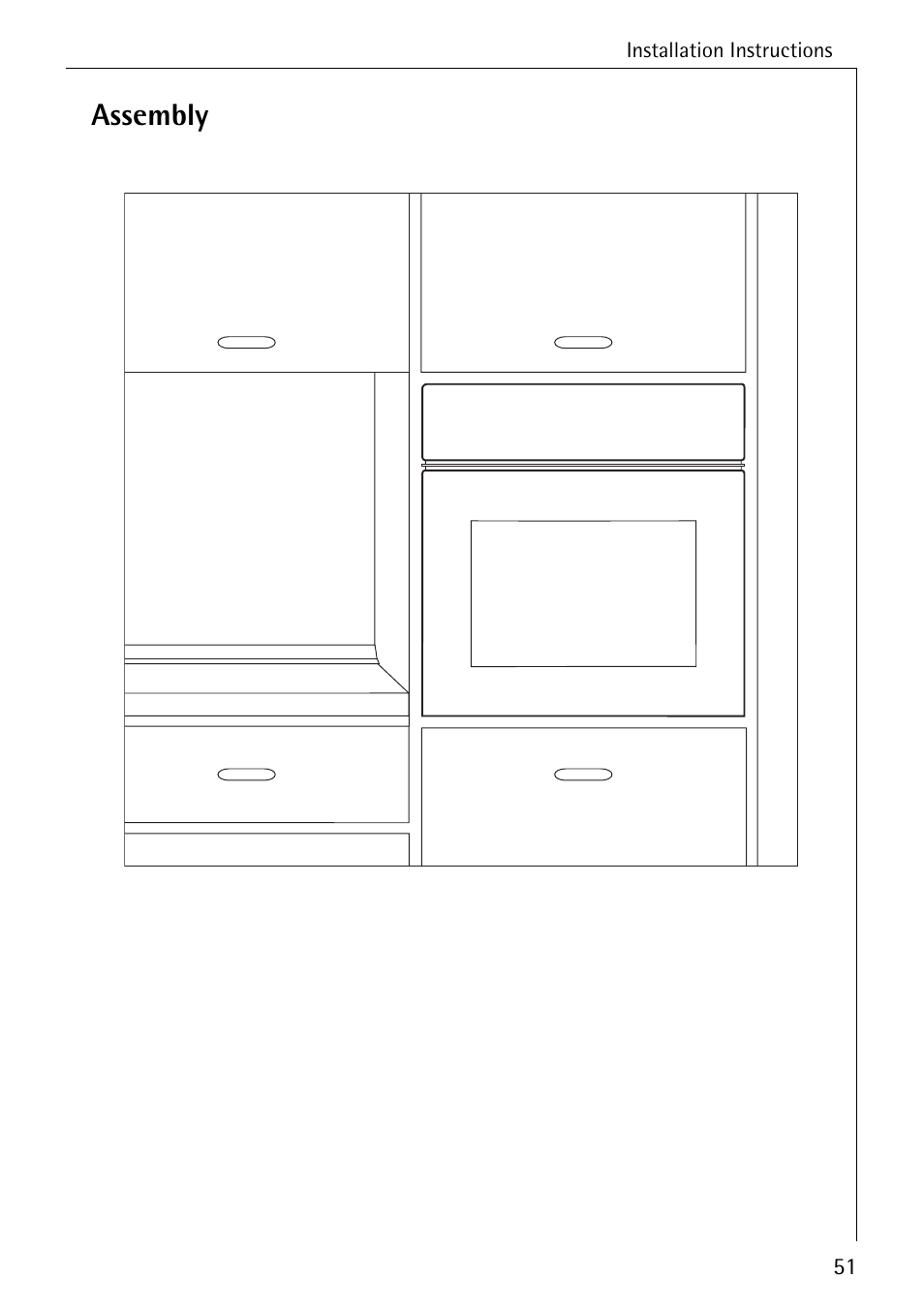 Assembly | AEG COMPETENCE B 4100 User Manual | Page 51 / 60