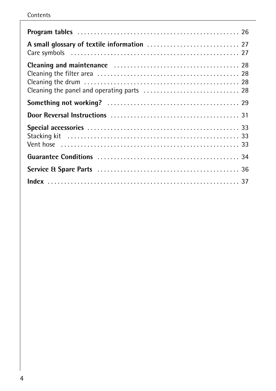 AEG LAVATHERM 33600 User Manual | Page 4 / 40