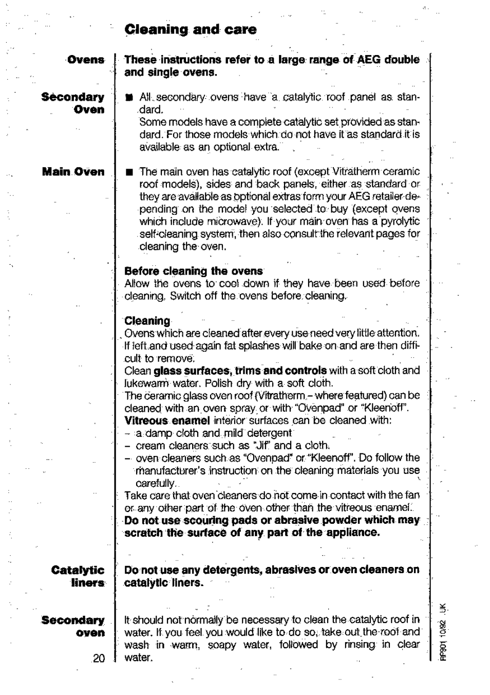 AEG 312B User Manual | Page 20 / 29