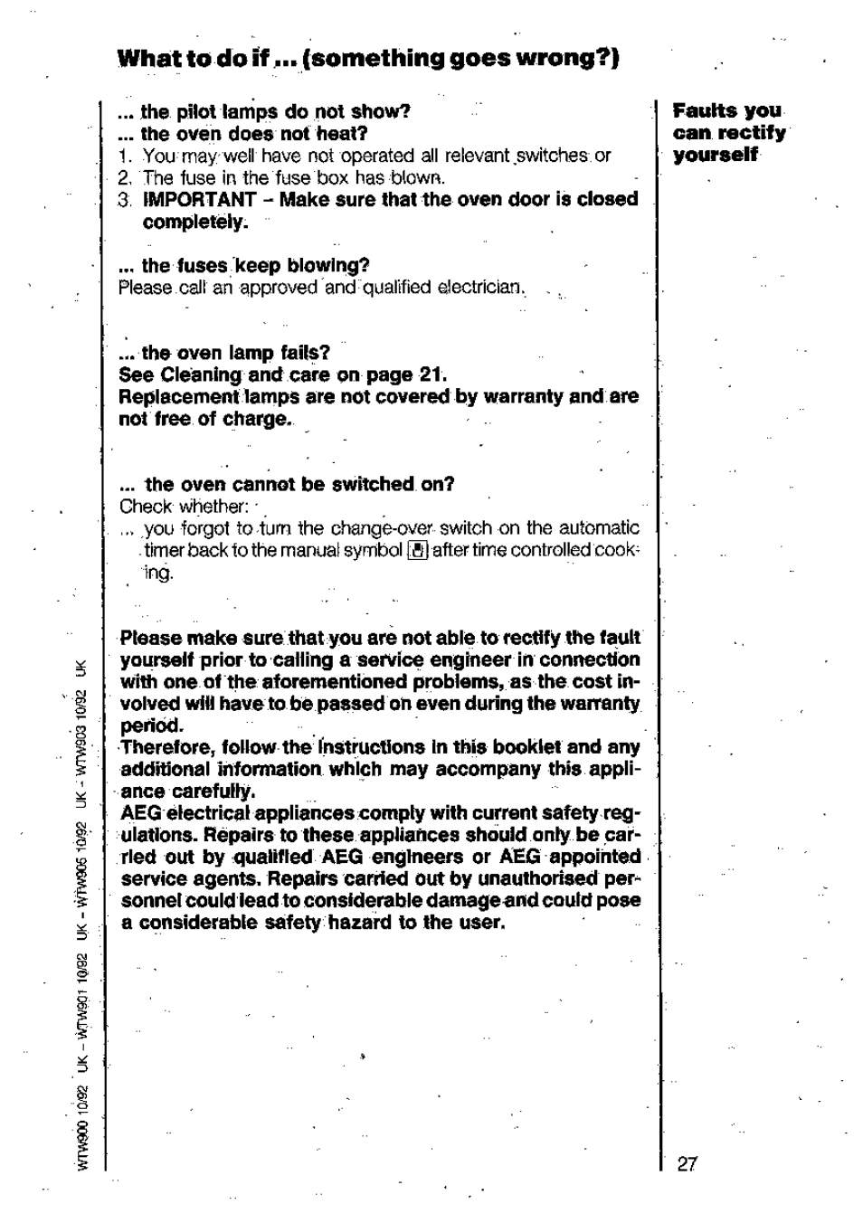 AEG 312B User Manual | Page 27 / 29