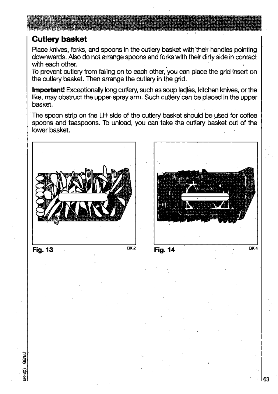 Cutlery basket | AEG OKO FAVORIT 3130 User Manual | Page 23 / 40