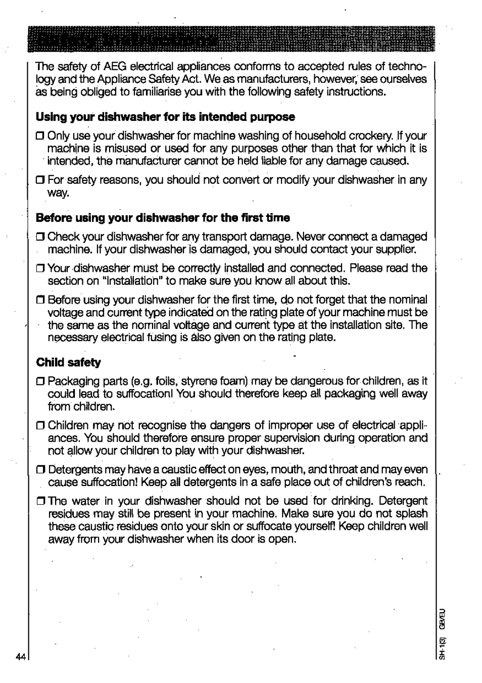 AEG OKO FAVORIT 3130 User Manual | Page 4 / 40