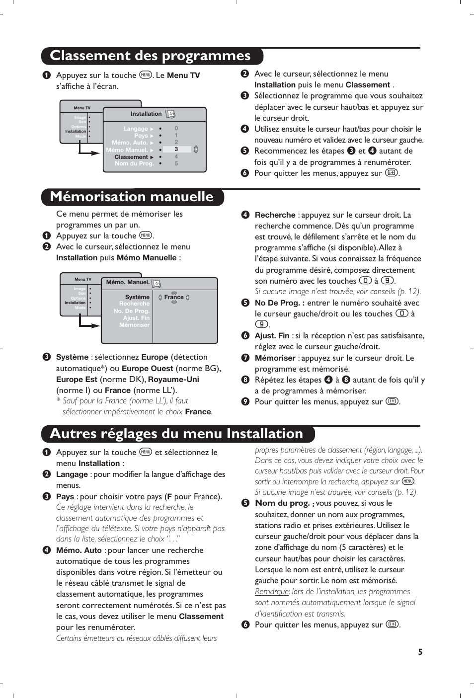 Philips Streamium Flat TV User Manual | Page 19 / 136