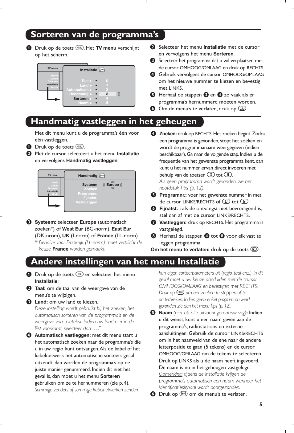 Philips Streamium Flat TV User Manual | Page 31 / 136