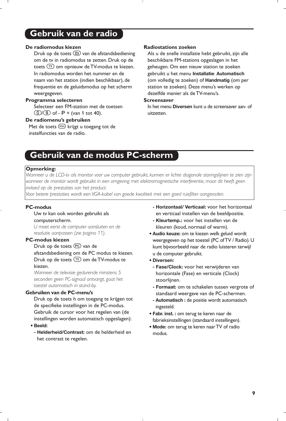 Philips Streamium Flat TV User Manual | Page 35 / 136