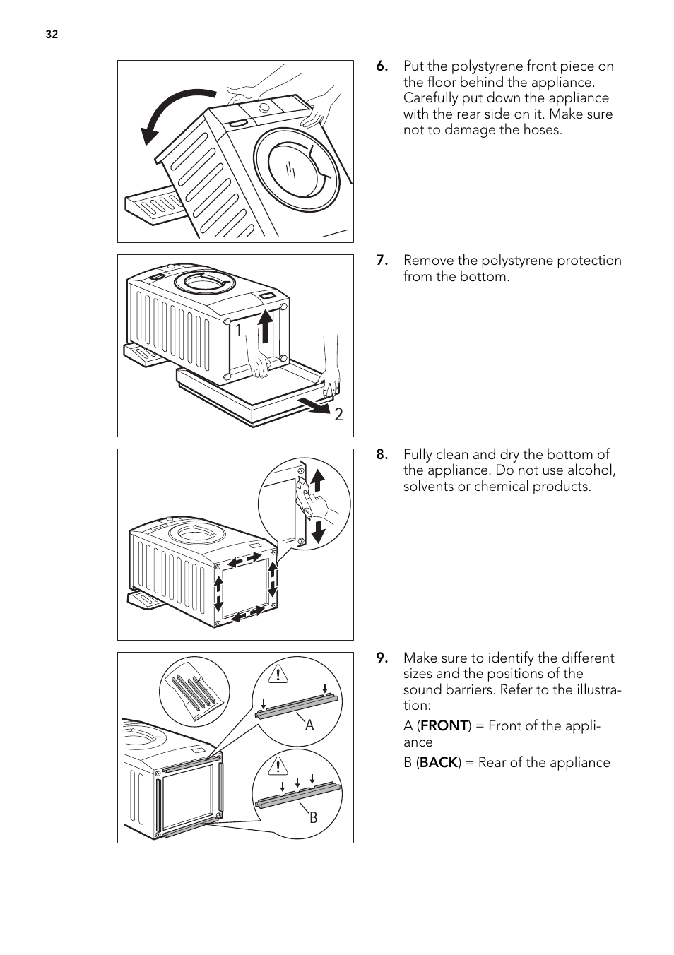 AEG L 98699 FL User Manual | Page 32 / 40