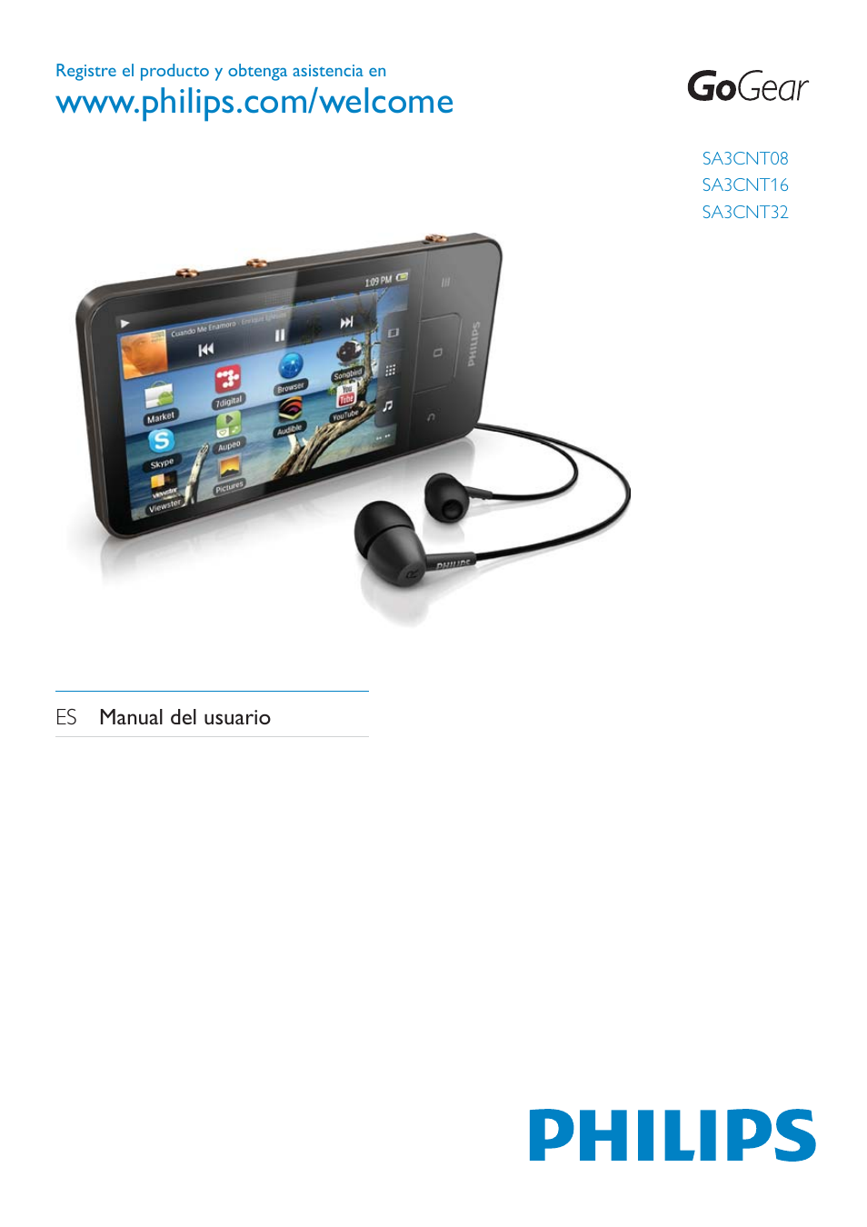 Philips GoGEAR Mini tableta con Android™ User Manual | 76 pages