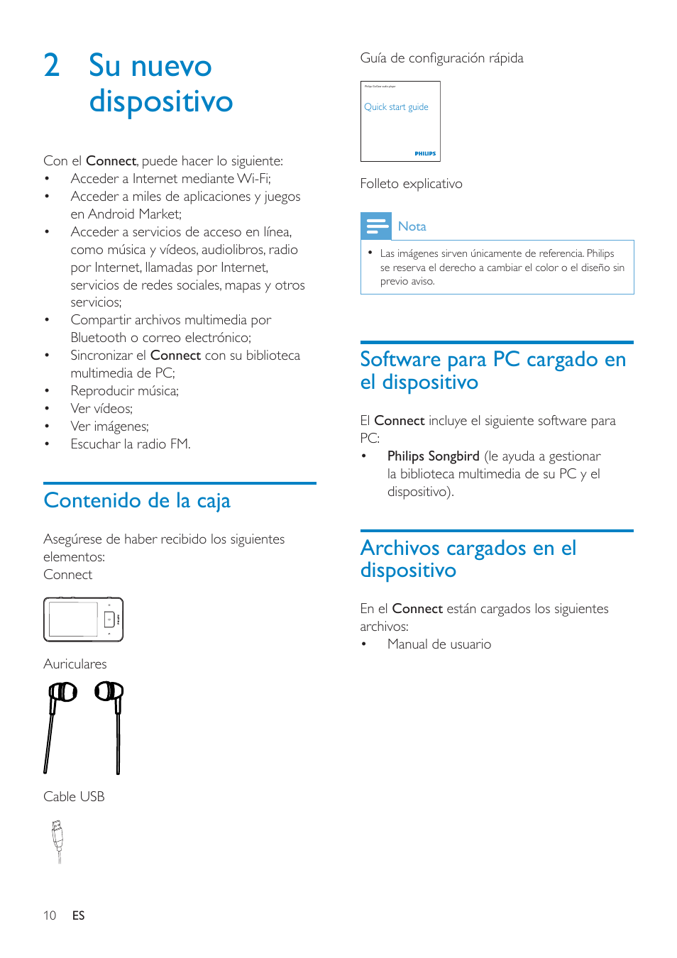Philips GoGEAR Mini tableta con Android™ User Manual | Page 10 / 76