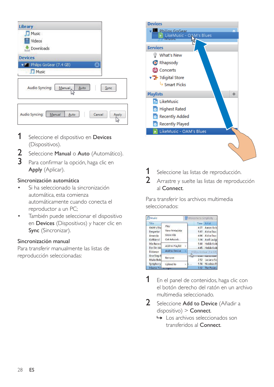 Philips GoGEAR Mini tableta con Android™ User Manual | Page 28 / 76