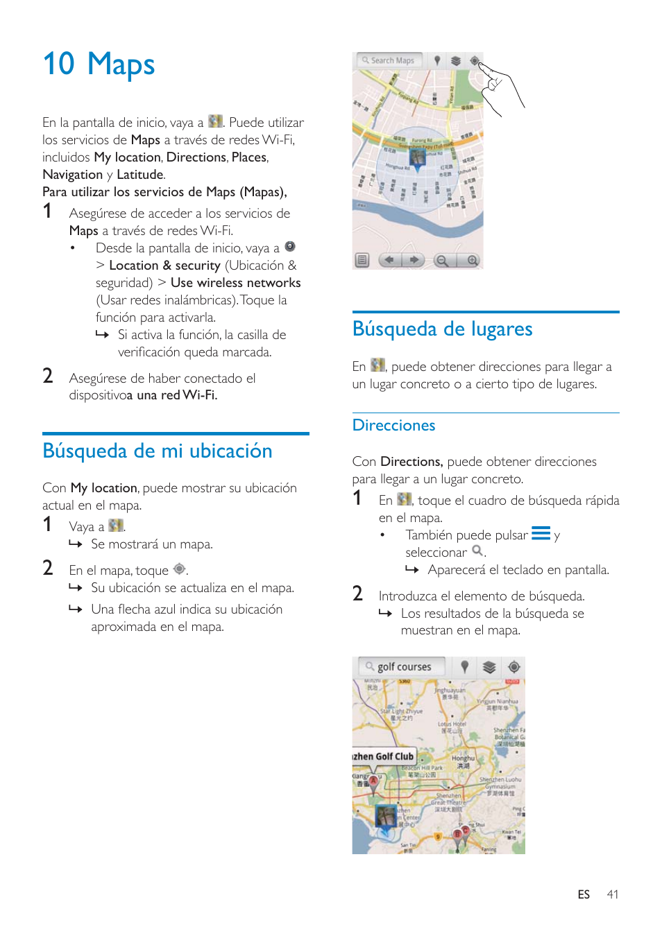 9 explorador, Adición de un marcador, 10 maps | Philips GoGEAR Mini tableta con Android™ User Manual | Page 41 / 76
