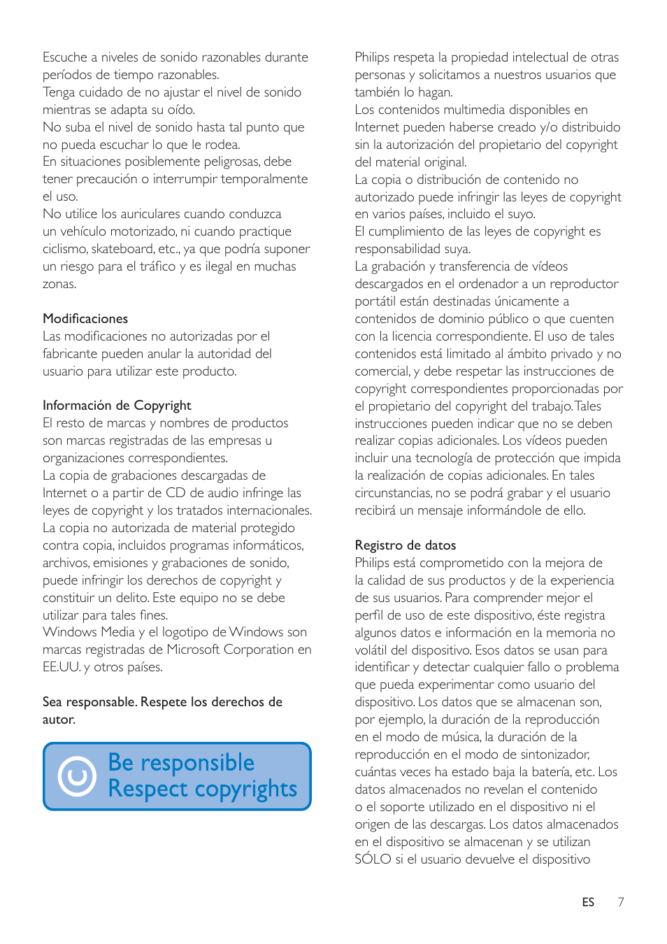 Philips GoGEAR Mini tableta con Android™ User Manual | Page 7 / 76