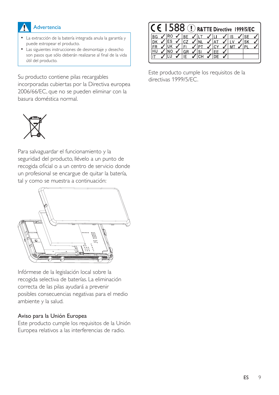 Philips GoGEAR Mini tableta con Android™ User Manual | Page 9 / 76