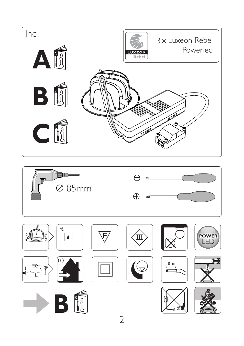 Philips SMARTSPOT Foco empotrable User Manual | Page 2 / 8
