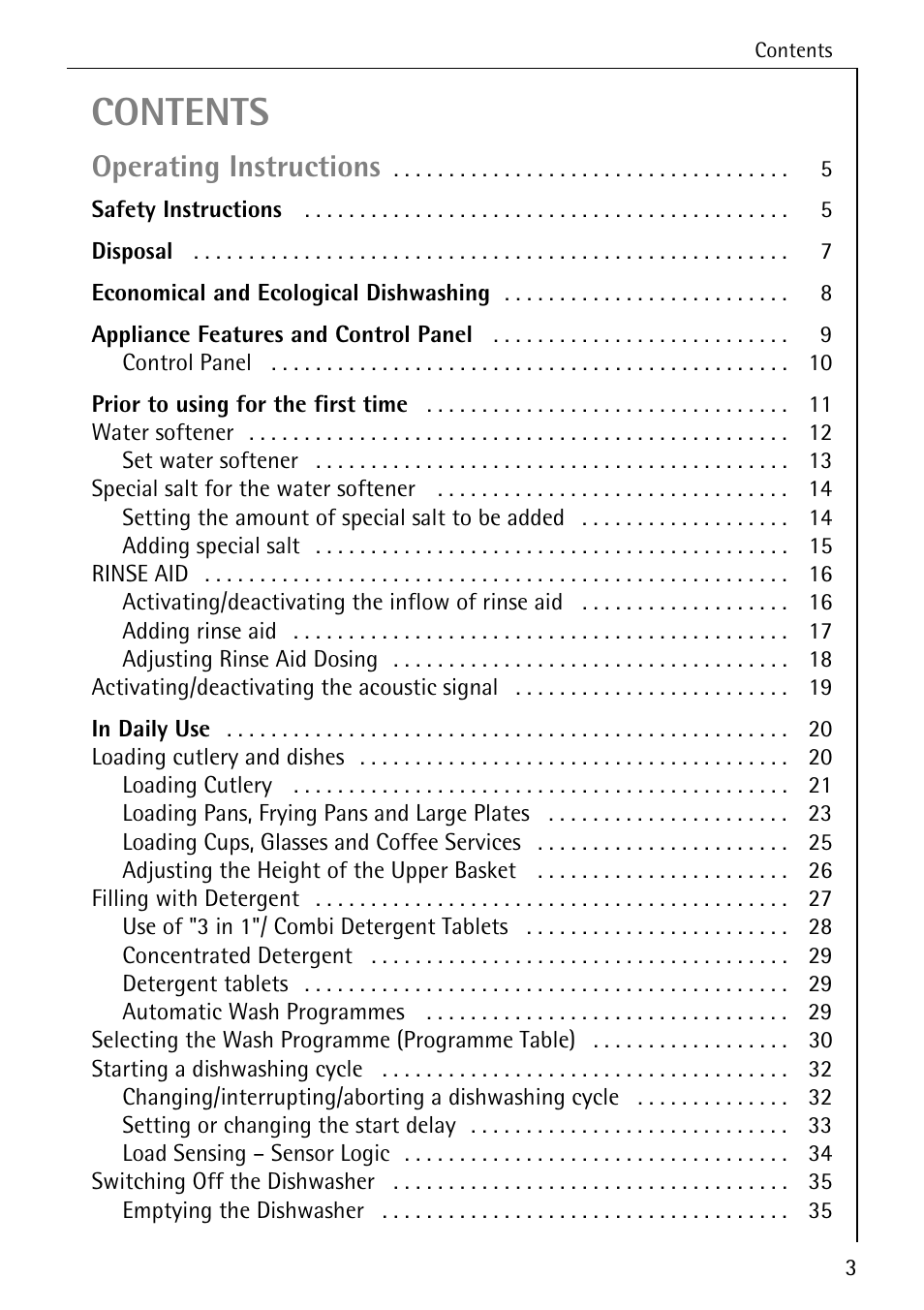 AEG FAVORIT 88050 I User Manual | Page 3 / 56
