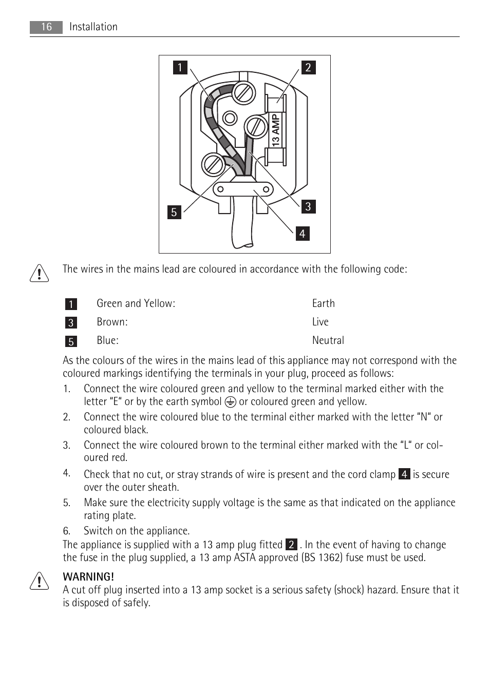 AEG SKS71200F0 User Manual | Page 16 / 20