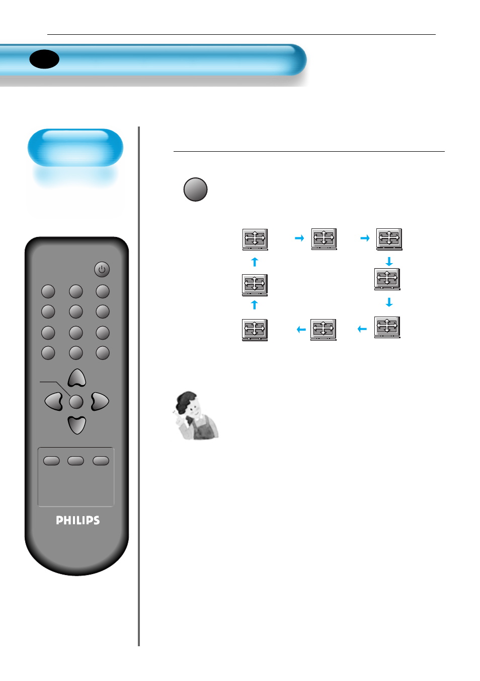 Ajuste de la pantalla, Pulse el botón de tamaño de pantalla, Observaciones | Philips Monitor de plasma User Manual | Page 35 / 59