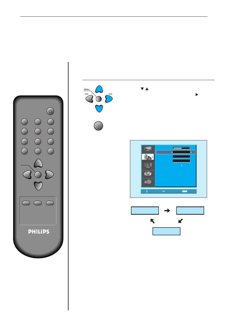 Seleccionar el modo de efecto, Off bbe m.voice | Philips Monitor de plasma User Manual | Page 43 / 59