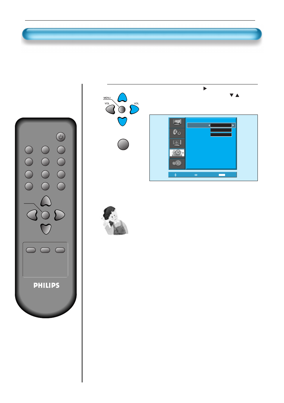 Observaciones, Seleccionar funciones | Philips Monitor de plasma User Manual | Page 55 / 59