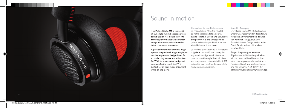 Sound in nnotion, Sound in bewegung | Philips Fidelio Auricular con banda de diadema User Manual | Page 6 / 12