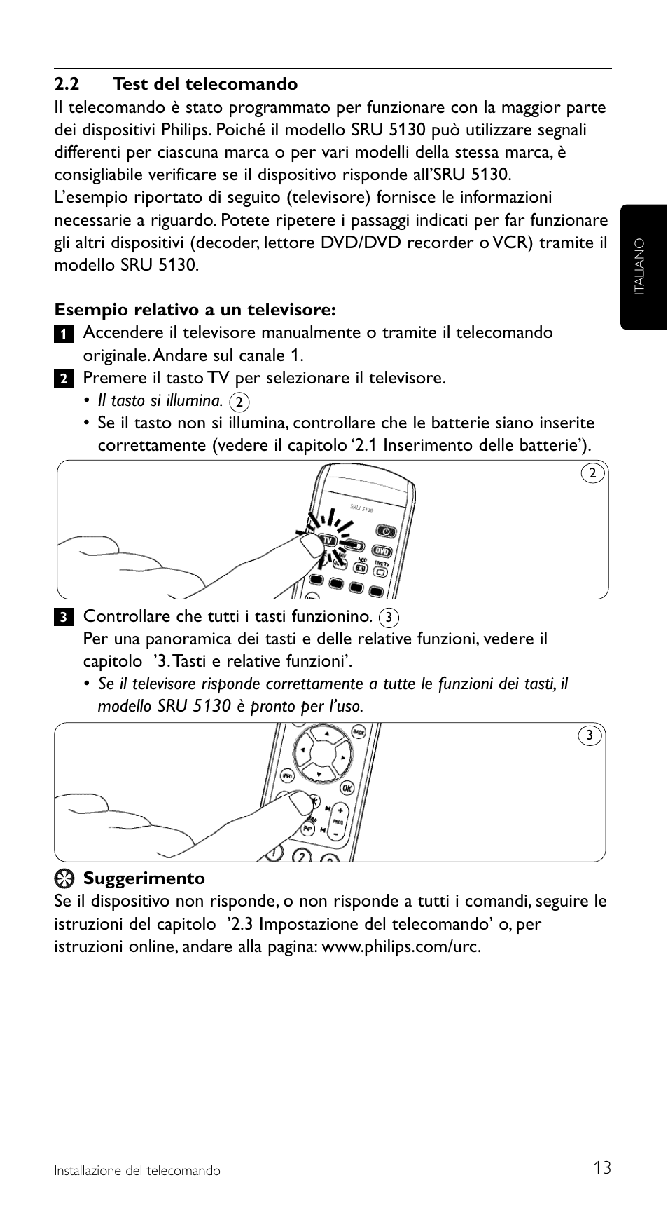 Philips Mando a distancia universal User Manual | Page 13 / 108