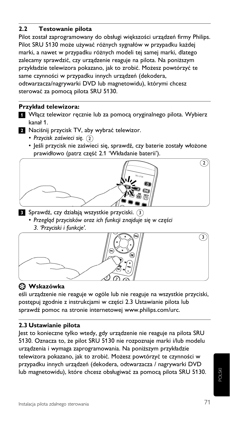 Philips Mando a distancia universal User Manual | Page 71 / 108