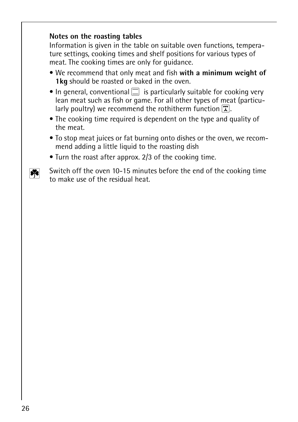 AEG COMPETENCE E3000-1 User Manual | Page 26 / 44