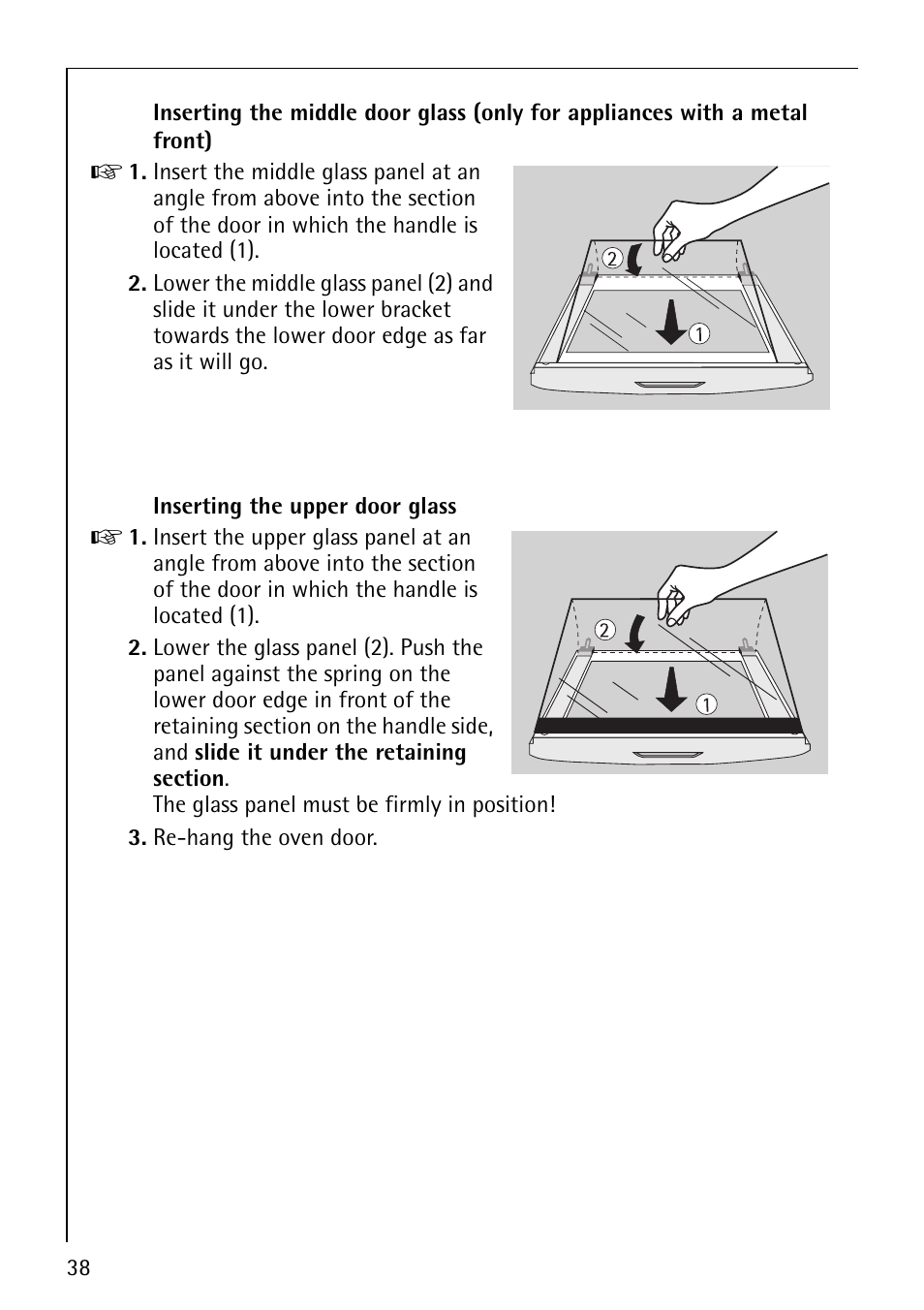 AEG COMPETENCE E3000-1 User Manual | Page 38 / 44