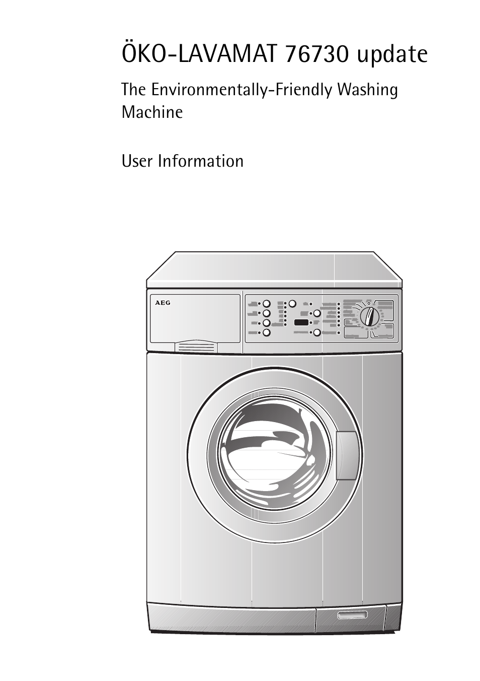 AEG LAVAMAT 76730 User Manual | 56 pages