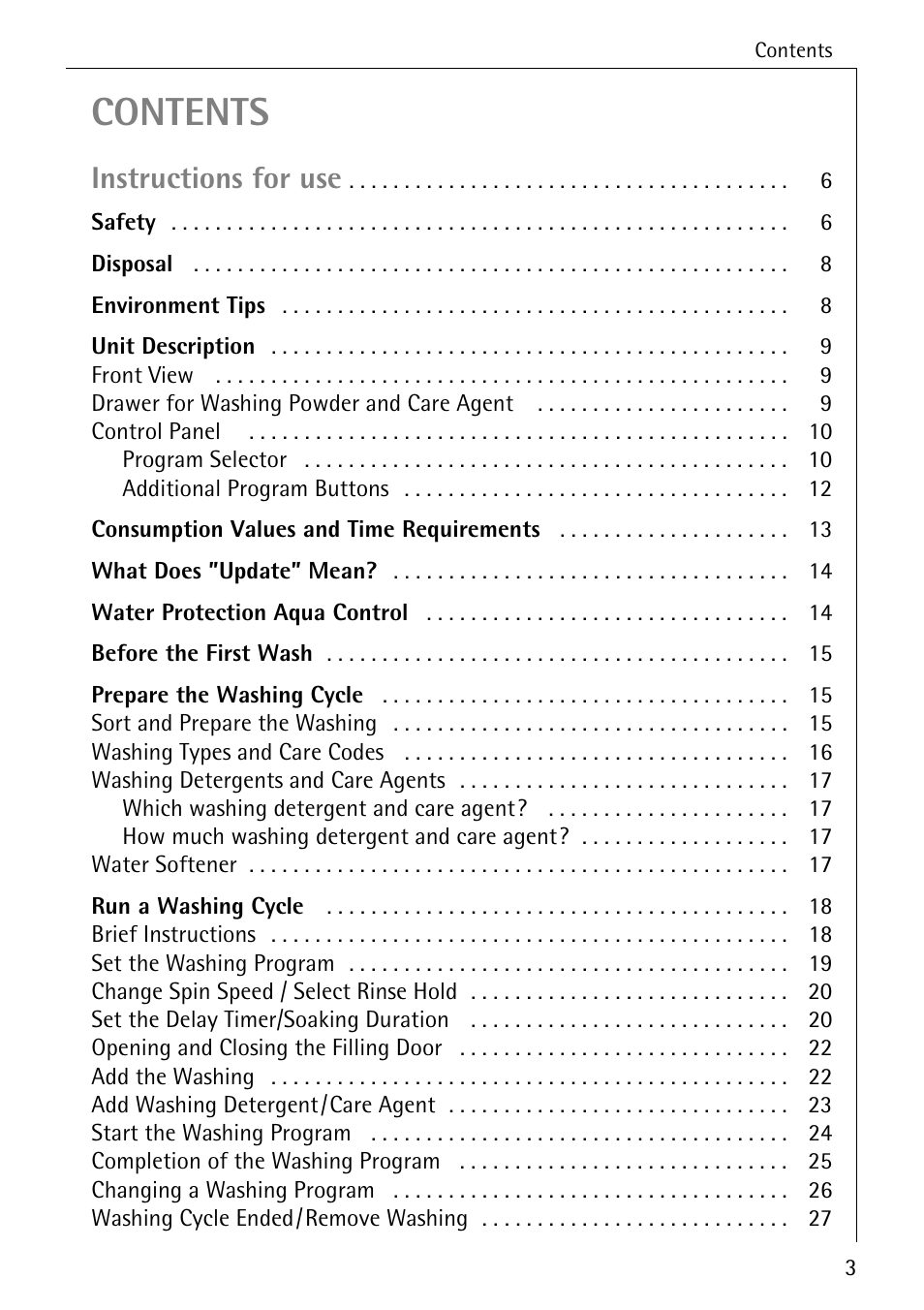 AEG LAVAMAT 76730 User Manual | Page 3 / 56