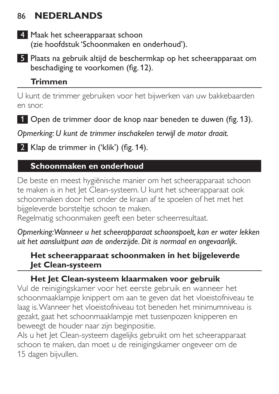 Philips Afeitadora eléctrica User Manual | Page 86 / 148