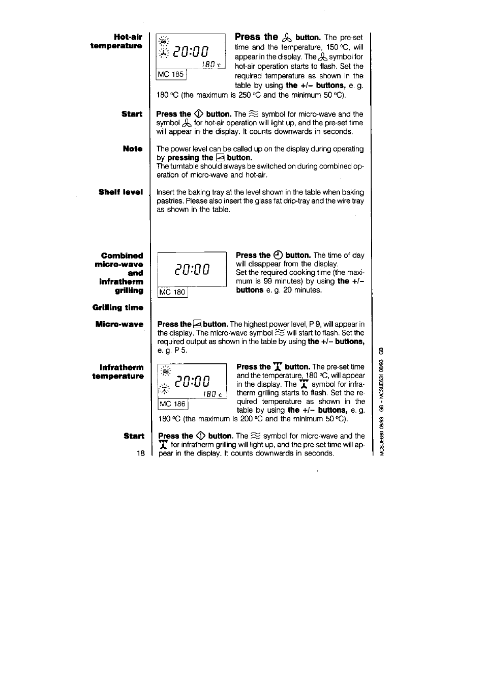 In*n n, Press the | AEG MICROMAT 625 User Manual | Page 18 / 40