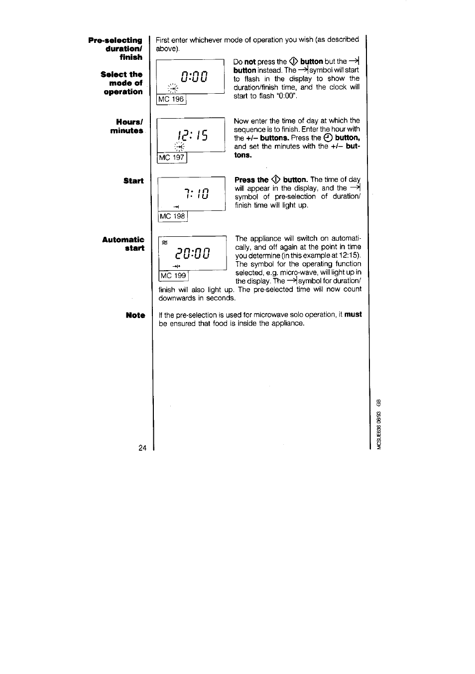 AEG MICROMAT 625 User Manual | Page 24 / 40